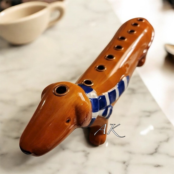 Dachshund Shaped Dog Menorah 🐾 Doxie Wiener 🕎 - Picture 2 of 3